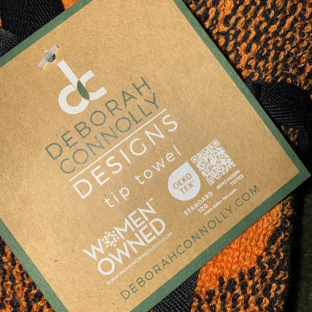 Deborah Connolly Halloween‎ Pumpkin Bath & Hand Towel Set 3pc